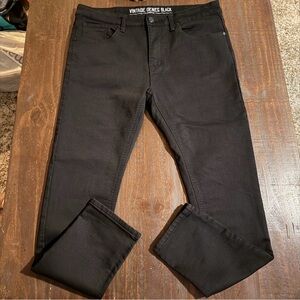 Vintage Genes Black Skinny Jeans 36x30